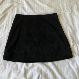 Black Skirt - Velvet Material